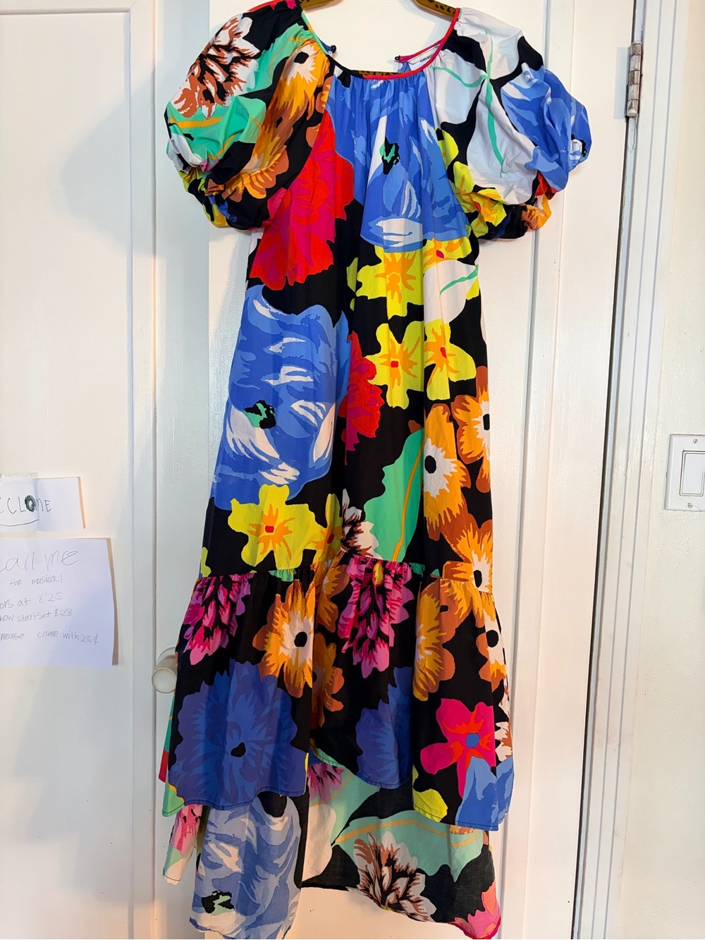 Christopher John Rogers Bold Blue Floral Dress